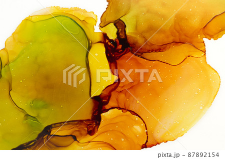 アルコールインクアート　テクスチャ　背景 アブストラクト 抽象画 87892154