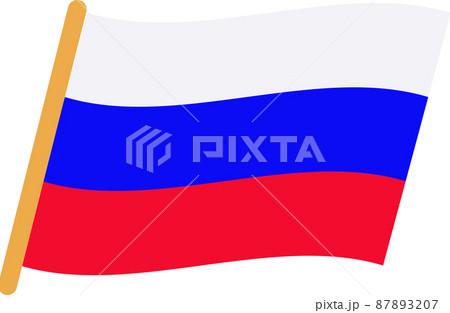 国旗　ロシア 87893207