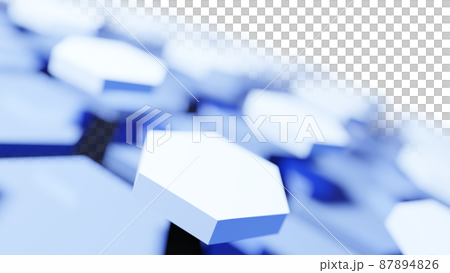 CG Hexagon Innumerable hexagons lined up on the surface of a sphere CG Hexagon Innumerable hexagons lined up on the surface of a sphere 87894826