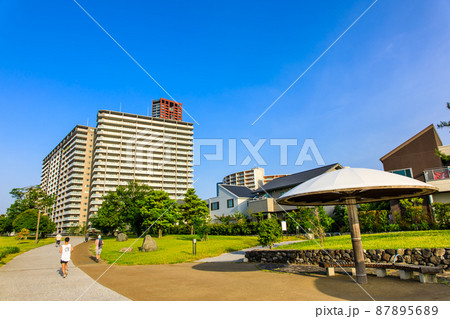 御島水域の朝風景(アイランドシティ外周緑地) 【福岡市東区】 御島水域の朝風景(アイランドシティ外周緑地) 【福岡市東区】 87895689