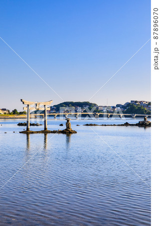 御島水域の朝風景(香椎浜北公園 御島神社) 【福岡市東区】 御島水域の朝風景(香椎浜北公園 御島神社) 【福岡市東区】 87896070