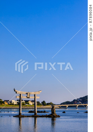 御島水域の朝風景(香椎浜北公園 御島神社) 【福岡市東区】 御島水域の朝風景(香椎浜北公園 御島神社) 【福岡市東区】 87896084