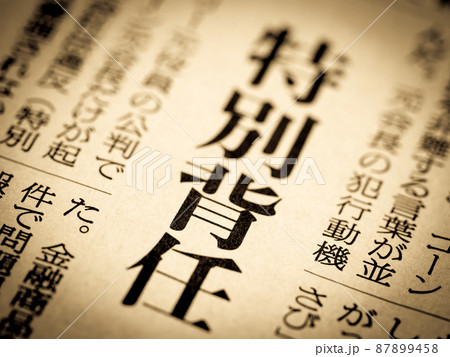「特別背任」の見出し　 87899458