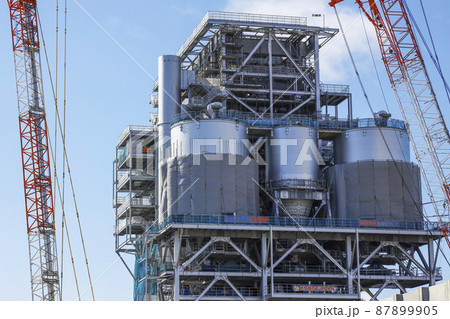 バイオマス発電所の建設作業 バイオマス発電所 バイオマス発電所の建設作業 バイオマス発電所 87899905