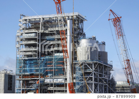 バイオマス発電所の建設作業 バイオマス発電所 バイオマス発電所の建設作業 バイオマス発電所 87899909