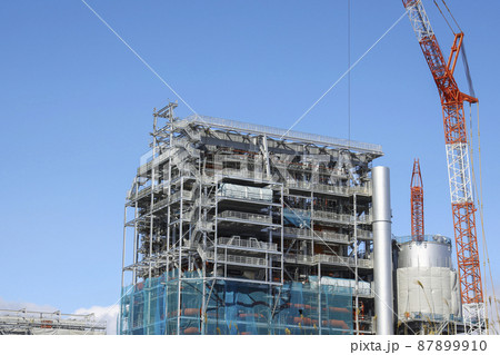 バイオマス発電所の建設作業 バイオマス発電所 バイオマス発電所の建設作業 バイオマス発電所 87899910