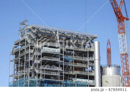 バイオマス発電所の建設作業 バイオマス発電所 バイオマス発電所の建設作業 バイオマス発電所 87899911