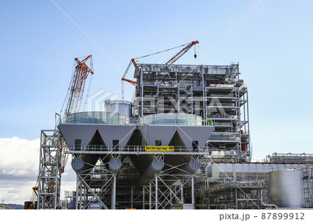 バイオマス発電所の建設作業 バイオマス発電所 バイオマス発電所の建設作業 バイオマス発電所 87899912