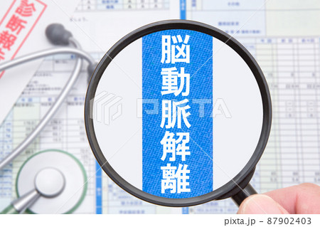 脳動脈解離　医療イメージ 87902403