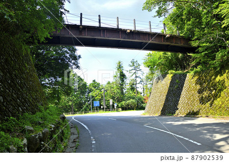 神奈川県と静岡県との県境に位置する足柄峠 87902539