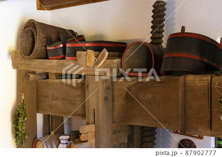 old wine press in Moor, Hungary 87902777