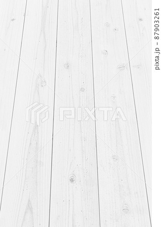 白い木の板のフローリング 白い木造の床 の写真素材