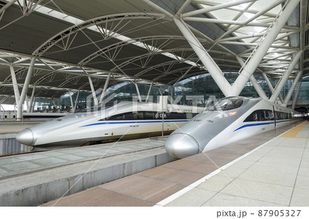 中国の鉄道 高鉄 広州南駅 中国の鉄道 高鉄 広州南駅 87905327