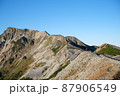 百名山白馬岳へと続く稜線 87906549