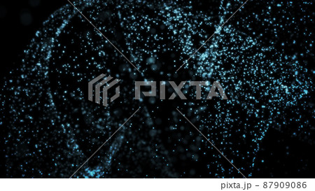 水中のパーティクル。キラキラ背景 87909086