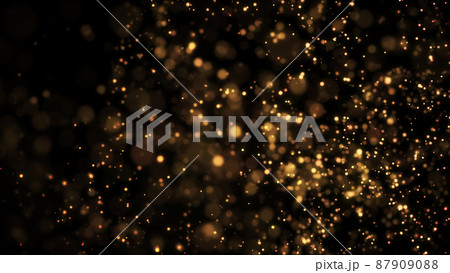 水中のパーティクル。キラキラ背景 87909088
