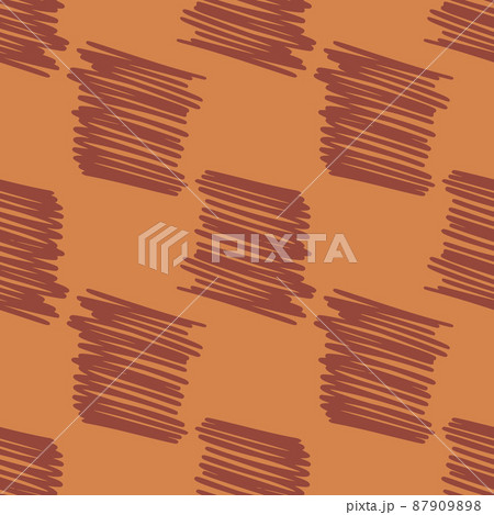 Brushstrokes and thin stripes seamless pattern. Cross Hatching endless background. Grunge backdrop. 87909898