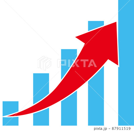イラスト素材 企業 業績 財政状態 株価 UP 日経 NYダウ イラスト素材 企業 業績 財政状態 株価 UP 日経 NYダウ 87911519