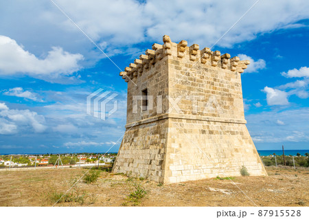 Medieval venetian tower of Regina, Pervolia, Larnaca, Cyprus 87915528