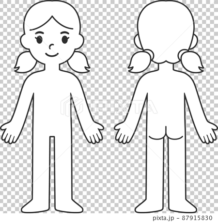 child body template