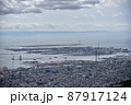 六甲ケーブル山上駅横天覧台から見たポートアイランド 87917124