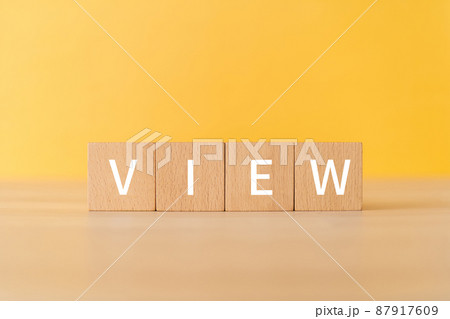 「VIEW」と書かれた積み木 「VIEW」と書かれた積み木 87917609