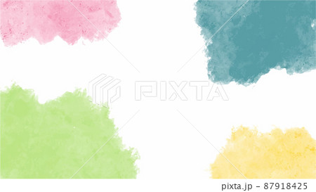 soft Colorful watercolor background for your design, watercolor background concept, vector. 87918425