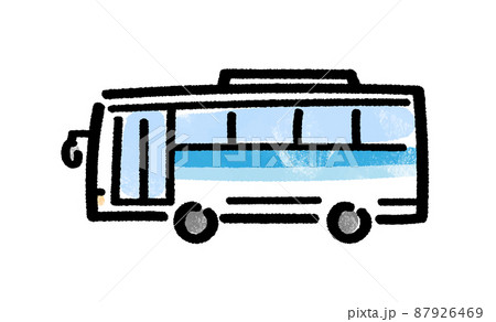 Bus Sideways Stock Illustration