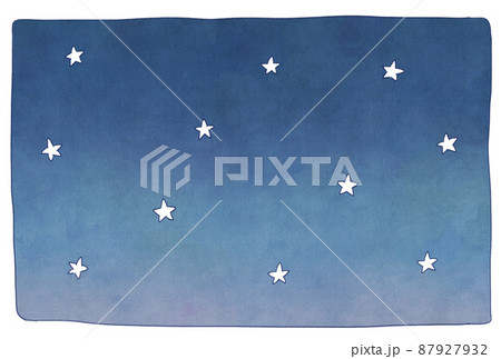 背景素材_水彩テクスチャ_夜空 87927932