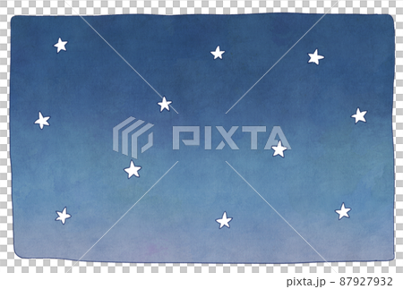 Background material_watercolor texture_night sky 87927932