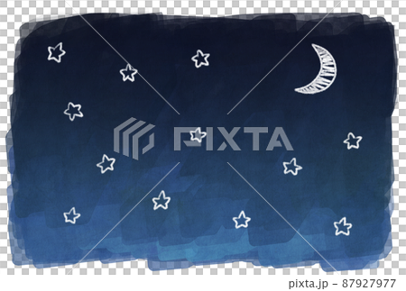Background material_watercolor texture_night sky 87927977