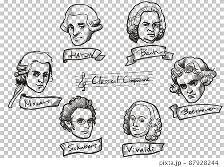 クラシック音楽家のイラスト 87928244