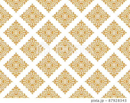 gold floral pattern