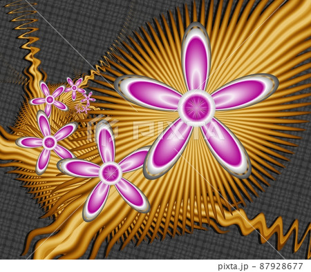 Computer generated abstract colorful fractal artwork 87928677