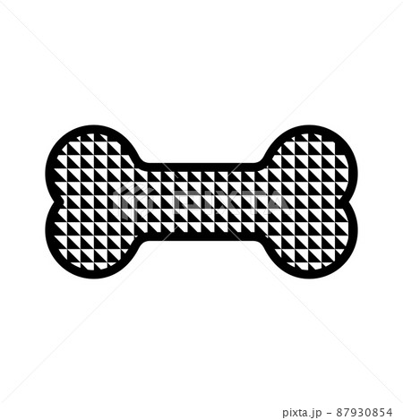 dog bone vector icon logo triangle pattern french bulldog puppy symbol isolated illustration 87930854