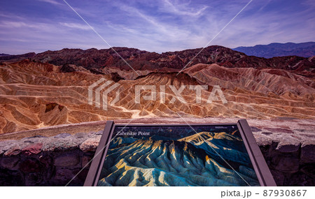 Zabriskie point, death valley, california, usa Zabriskie point, death valley, california, usa 87930867