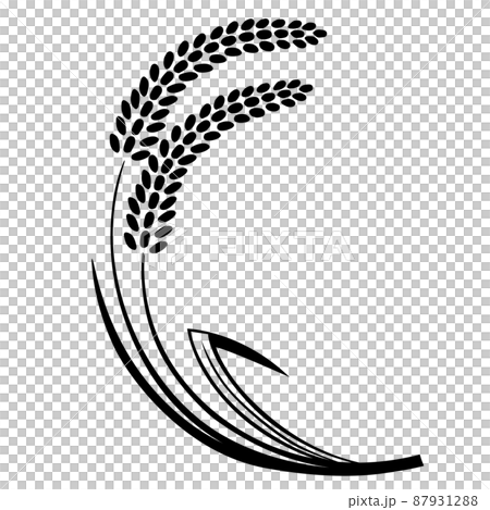 米 稲穂 イラスト素材 米 稲穂 イラスト素材 87931288