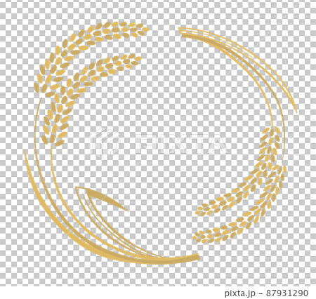 米 稲穂 イラスト素材 米 稲穂 イラスト素材 87931290