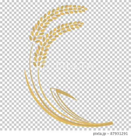 米 稲穂 イラスト素材 米 稲穂 イラスト素材 87931291
