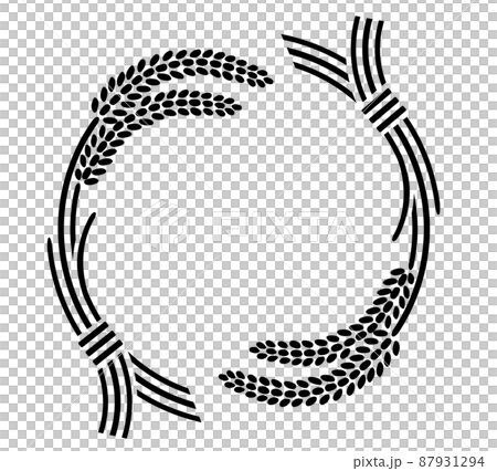 米　稲穂　イラスト素材 87931294
