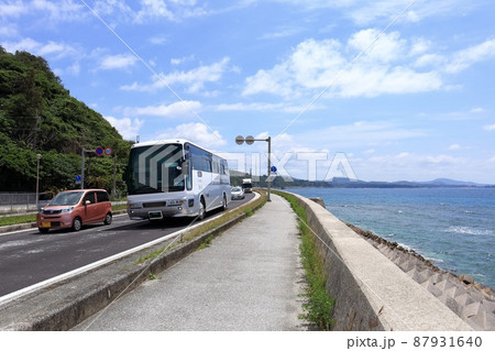 沖縄 名護 絶景の国道58号 沖縄 名護 絶景の国道58号 87931640