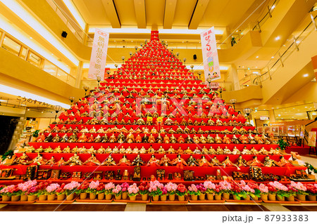 鴻巣びっくりひな祭り日本一の高さのピラミッド型ひな壇 鴻巣びっくりひな祭り日本一の高さのピラミッド型ひな壇 87933383
