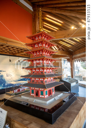 史跡上野国分寺跡 上野国分寺館の七重塔模型 史跡上野国分寺跡 上野国分寺館の七重塔模型 87933515