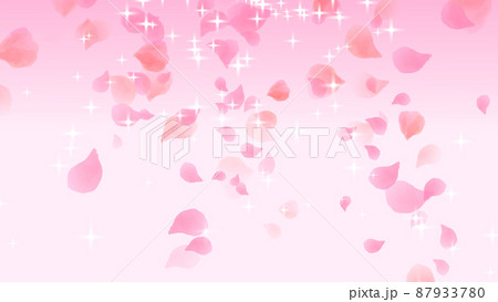 花びらと十字光キラキラのアブストラクト背景3 87933780