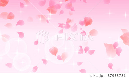 花びらと十字光キラキラのアブストラクト背景2 87933781