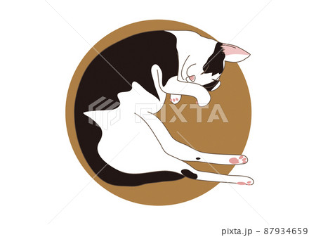 子猫の昼寝イラスト 子猫の昼寝イラスト 87934659