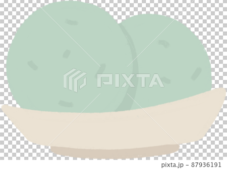 Green tea ice cream Green tea ice cream 87936191