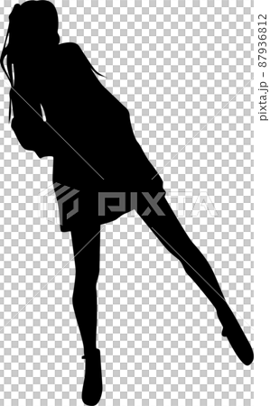 女性時尚模特剪影 6 女性時尚模特剪影 6 87936812