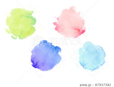 水彩のカラフルテクスチャ 87937382