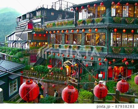 台湾・九份（九分）老街の風景 87938283